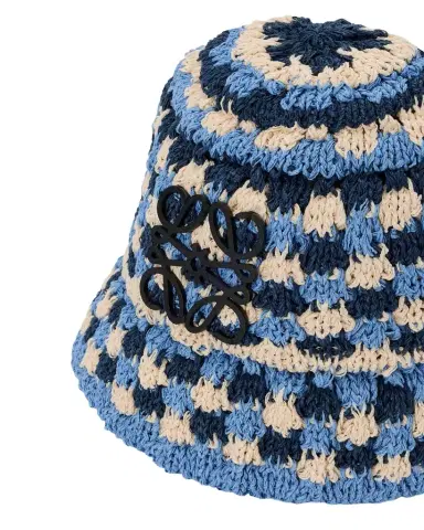 Loewe x Paula's Ibiza Men's Anagram Knit Bucket Hat | Thumbnail 1 Loewe x Paula's Ibiza Men's Anagram Knit Bucket Hat | Thumbnail 1