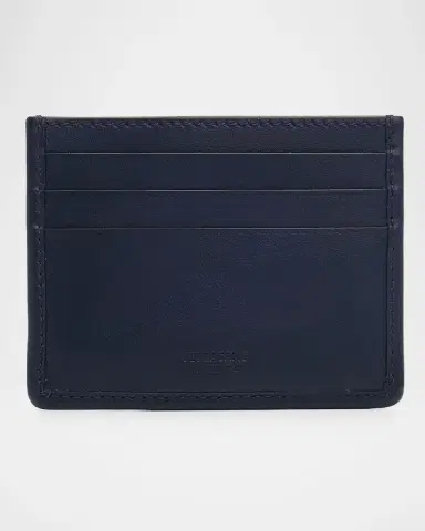 Ferragamo Men 's Gancini Woven Leather Card Holder | Thumbnail 2 Ferragamo Men 's Gancini Woven Leather Card Holder | Thumbnail 2