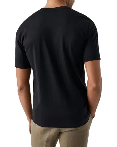 Eton Men's Cotton and Silk Crewneck T-Shirt | Thumbnail 1 Eton Men's Cotton and Silk Crewneck T-Shirt | Thumbnail 1