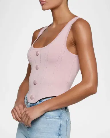 L'Agence Dove Scoop-Neck Knit Corset | Thumbnail 4 L'Agence Dove Scoop-Neck Knit Corset | Thumbnail 4