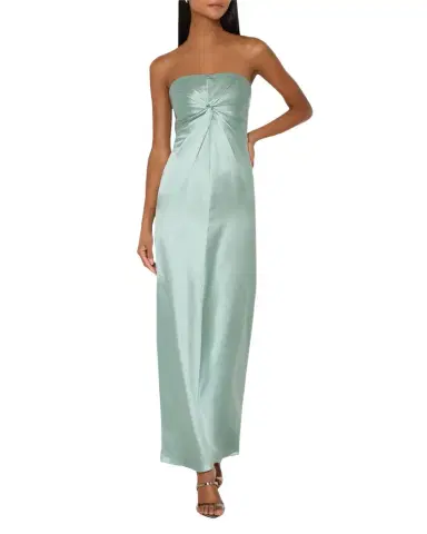 Milly Michell Strapless Satin Maxi Dress | Thumbnail 1 Milly Michell Strapless Satin Maxi Dress | Thumbnail 1