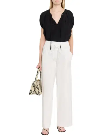 Vince Mid-Rise Cotton Drawstring Pants | Thumbnail 1 Vince Mid-Rise Cotton Drawstring Pants | Thumbnail 1