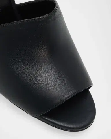 Manolo Blahnik 0mm Rapallabar Leather Mules | Thumbnail 2 Manolo Blahnik 0mm Rapallabar Leather Mules | Thumbnail 2