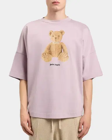 Palm Angels Men's Bear in Mind Oversized Crewneck T-Shirt | Thumbnail 3 Palm Angels Men's Bear in Mind Oversized Crewneck T-Shirt | Thumbnail 3