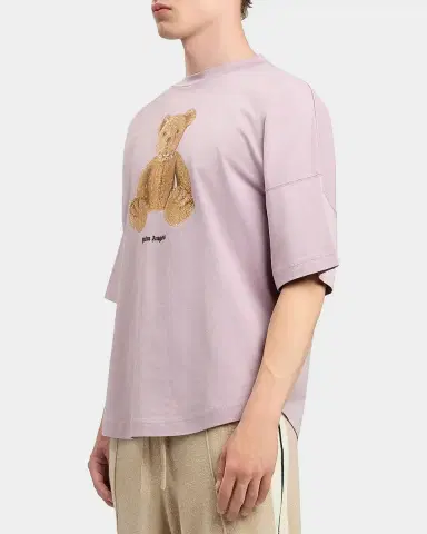 Palm Angels Men's Bear in Mind Oversized Crewneck T-Shirt | Thumbnail 5 Palm Angels Men's Bear in Mind Oversized Crewneck T-Shirt | Thumbnail 5