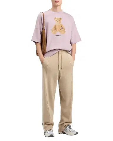 Palm Angels Men's Bear in Mind Oversized Crewneck T-Shirt | Thumbnail 1 Palm Angels Men's Bear in Mind Oversized Crewneck T-Shirt | Thumbnail 1