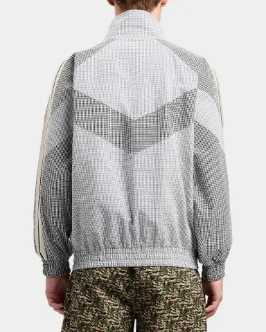 Palm Angels Men's Logo Vichy Micro-Gingham Track Jacket | Thumbnail 2 Palm Angels Men's Logo Vichy Micro-Gingham Track Jacket | Thumbnail 2