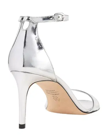 Stuart Weitzman 75mm Nudist II Metallic Leather Ankle-Strap Sandals | Thumbnail 1 Stuart Weitzman 75mm Nudist II Metallic Leather Ankle-Strap Sandals | Thumbnail 1