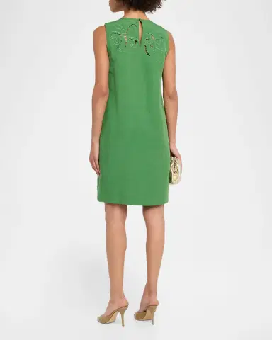 Elie Tahari The Isabella Butterfly Embroidered Dress | Thumbnail 2 Elie Tahari The Isabella Butterfly Embroidered Dress | Thumbnail 2