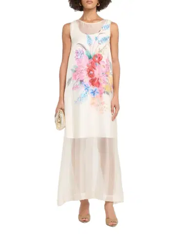Elie Tahari Alexis Sleeveless Floral-Print Maxi Dress | Thumbnail 1 Elie Tahari Alexis Sleeveless Floral-Print Maxi Dress | Thumbnail 1