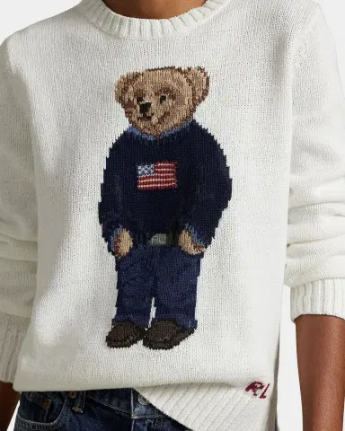Polo Ralph Lauren Polo Bear Linen-Cotton Crewneck Sweater | Thumbnail 4 Polo Ralph Lauren Polo Bear Linen-Cotton Crewneck Sweater | Thumbnail 4