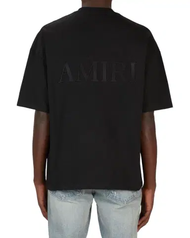 Amiri Men's Back-Logo Oversized Crewneck T-Shirt | Thumbnail 1 Amiri Men's Back-Logo Oversized Crewneck T-Shirt | Thumbnail 1