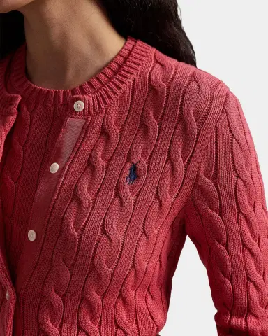 Polo Ralph Lauren Cable-Knit Cotton Crewneck Cardigan | Thumbnail 2 Polo Ralph Lauren Cable-Knit Cotton Crewneck Cardigan | Thumbnail 2