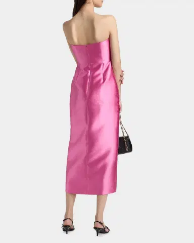 Theia Marla Strapless Sculptural Drape Cocktail Dress | Thumbnail 2 Theia Marla Strapless Sculptural Drape Cocktail Dress | Thumbnail 2