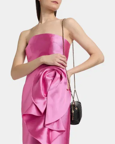 Theia Marla Strapless Sculptural Drape Cocktail Dress | Thumbnail 4 Theia Marla Strapless Sculptural Drape Cocktail Dress | Thumbnail 4