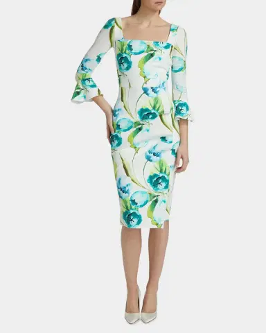 Chiara Boni La Petite Robe Astra Floral Cocktail Dress | Thumbnail 3 Chiara Boni La Petite Robe Astra Floral Cocktail Dress | Thumbnail 3