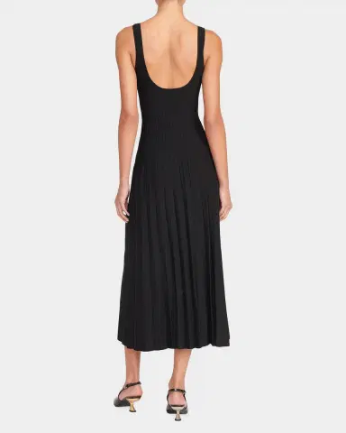 STAUD Ellison Sunburst Pleated Sleeveless Midi Dress | Thumbnail 2 STAUD Ellison Sunburst Pleated Sleeveless Midi Dress | Thumbnail 2