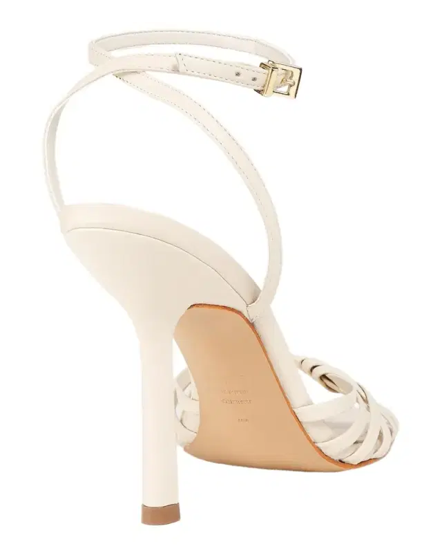 Tara 110MM Crisscross Leather Stiletto Sandals Tara 110MM Crisscross Leather Stiletto Sandals