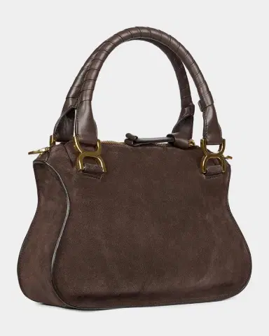 Chloé Marcie Double Carry Satchel in Calfskin Suede | Thumbnail 2 Chloé Marcie Double Carry Satchel in Calfskin Suede | Thumbnail 2