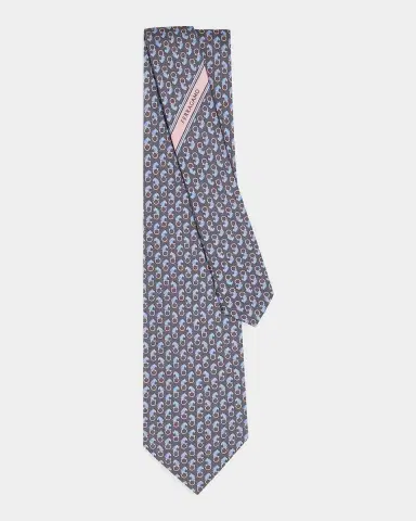 Ferragamo Ambra Animal-Print Silk Tie | Thumbnail 2 Ferragamo Ambra Animal-Print Silk Tie | Thumbnail 2