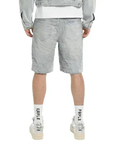 PURPLE Men's Vintage Slub Denim Shorts | Thumbnail 1 PURPLE Men's Vintage Slub Denim Shorts | Thumbnail 1