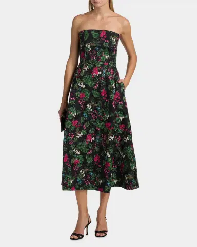 SACHIN & BABI Shay Floral Cloqure Midi-Dress | Thumbnail 3 SACHIN & BABI Shay Floral Cloqure Midi-Dress | Thumbnail 3