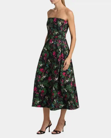 SACHIN & BABI Shay Floral Cloqure Midi-Dress | Thumbnail 6 SACHIN & BABI Shay Floral Cloqure Midi-Dress | Thumbnail 6