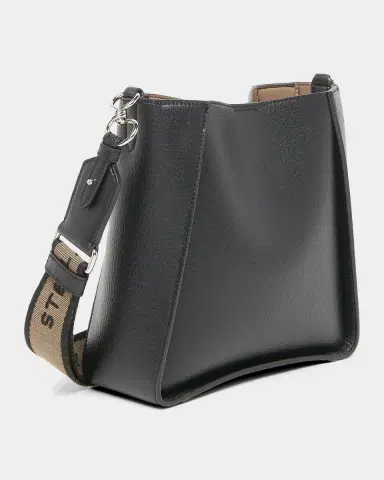 Stella McCartney Mini Studded Logo Crossbody Bag in Eco Grainy Vegan Leather | Thumbnail 2 Stella McCartney Mini Studded Logo Crossbody Bag in Eco Grainy Vegan Leather | Thumbnail 2