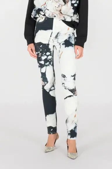 Roberto Cavalli Skinny trousers with Marble print | Thumbnail 2 Roberto Cavalli Skinny trousers with Marble print | Thumbnail 2