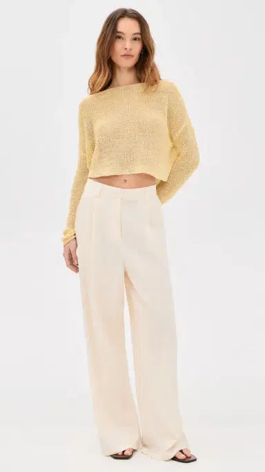Enza Costa Linen Open Knit Bateau weater Flan | Thumbnail 5 Enza Costa Linen Open Knit Bateau weater Flan | Thumbnail 5