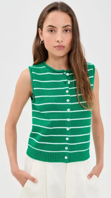 Alex Mill Taylor Sweater Vest Jade/ | Thumbnail 2 Alex Mill Taylor Sweater Vest Jade/ | Thumbnail 2