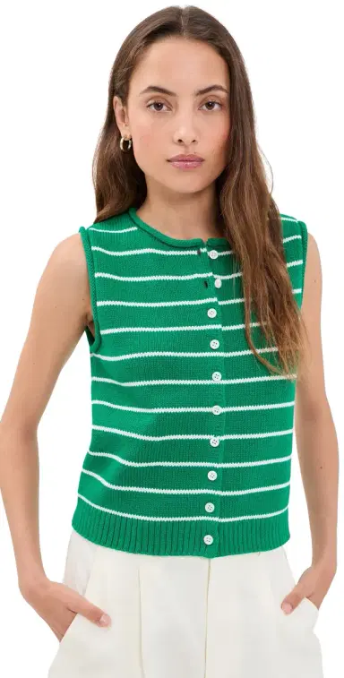 Alex Mill Taylor Sweater Vest Jade/ | Thumbnail 1 Alex Mill Taylor Sweater Vest Jade/ | Thumbnail 1