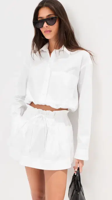 LE BOP Madeline Mini Skirt White | Thumbnail 6 LE BOP Madeline Mini Skirt White | Thumbnail 6