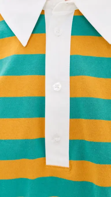 MAUDE CLUB Gabrielle Polo Ocean Yellow tripe | Thumbnail 6 MAUDE CLUB Gabrielle Polo Ocean Yellow tripe | Thumbnail 6