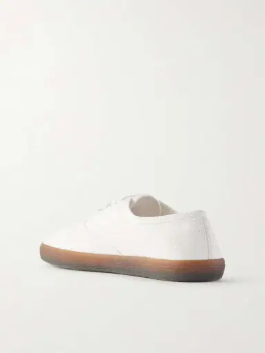 The Row Fynn Cotton-canvas Sneakers | Thumbnail 3 The Row Fynn Cotton-canvas Sneakers | Thumbnail 3