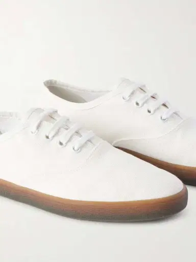 The Row Fynn Cotton-canvas Sneakers | Thumbnail 5 The Row Fynn Cotton-canvas Sneakers | Thumbnail 5