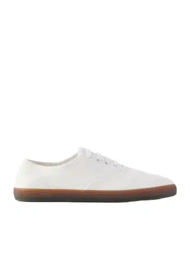 The Row Fynn Cotton-canvas Sneakers | Thumbnail 1 The Row Fynn Cotton-canvas Sneakers | Thumbnail 1