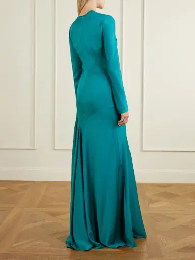 McQueen Draped Satin Gown | Thumbnail 3 McQueen Draped Satin Gown | Thumbnail 3