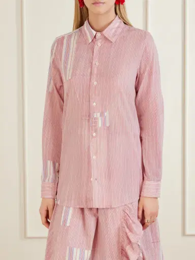 Thierry Colson Baptiste Striped Cotton-voile Shirt | Thumbnail 3 Thierry Colson Baptiste Striped Cotton-voile Shirt | Thumbnail 3