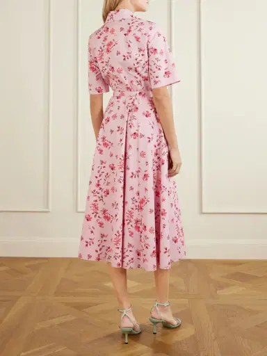Emilia Wickstead Rubie Belted Floral-print Organic Cotton-poplin Midi Dress | Thumbnail 3 Emilia Wickstead Rubie Belted Floral-print Organic Cotton-poplin Midi Dress | Thumbnail 3