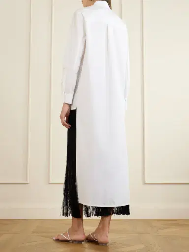 Alaïa Asymmetric Cotton Poplin Shirt | Thumbnail 3 Alaïa Asymmetric Cotton Poplin Shirt | Thumbnail 3