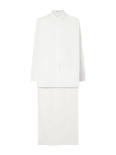 Alaïa Asymmetric Cotton Poplin Shirt | Thumbnail 1 Alaïa Asymmetric Cotton Poplin Shirt | Thumbnail 1