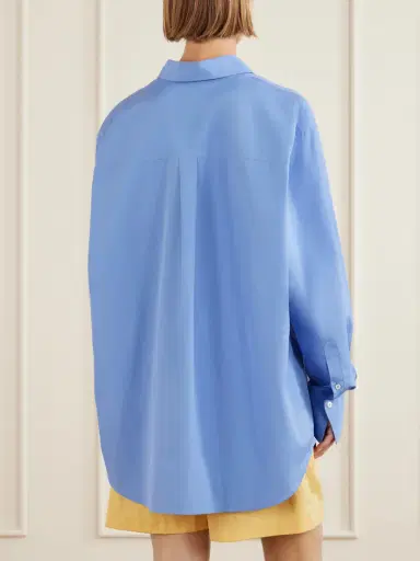 TOTEME Embroidered Cotton-poplin Shirt | Thumbnail 3 TOTEME Embroidered Cotton-poplin Shirt | Thumbnail 3