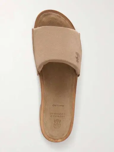 Brunello Cucinelli Suede Clogs | Thumbnail 6 Brunello Cucinelli Suede Clogs | Thumbnail 6