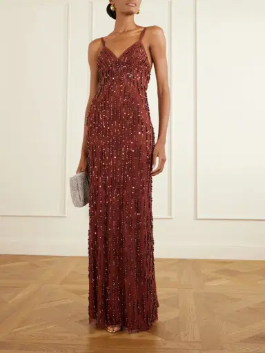 Jenny Packham Ishbel Sequin-embellished Mesh Gown | Thumbnail 2 Jenny Packham Ishbel Sequin-embellished Mesh Gown | Thumbnail 2
