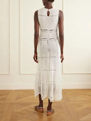 Erdem Crocheted Cotton Midi Dress | Thumbnail 4 Erdem Crocheted Cotton Midi Dress | Thumbnail 4