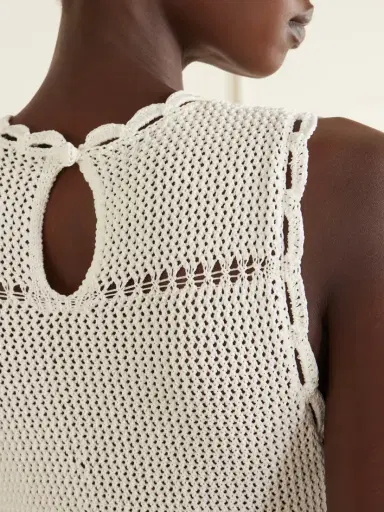 Erdem Crocheted Cotton Midi Dress | Thumbnail 5 Erdem Crocheted Cotton Midi Dress | Thumbnail 5