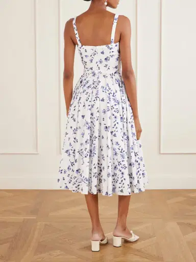 Emilia Wickstead Elita Belted Floral-print Cotton-poplin Midi Dress | Thumbnail 3 Emilia Wickstead Elita Belted Floral-print Cotton-poplin Midi Dress | Thumbnail 3