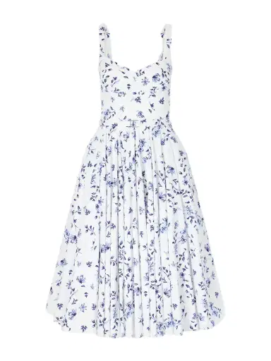 Emilia Wickstead Elita Belted Floral-print Cotton-poplin Midi Dress | Thumbnail 1 Emilia Wickstead Elita Belted Floral-print Cotton-poplin Midi Dress | Thumbnail 1