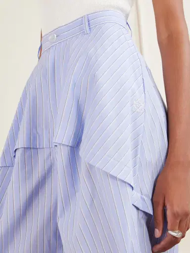 Loewe + Paula's Ibiza Striped Paneled Cotton Poplin Wide-leg Pants | Thumbnail 4 Loewe + Paula's Ibiza Striped Paneled Cotton Poplin Wide-leg Pants | Thumbnail 4